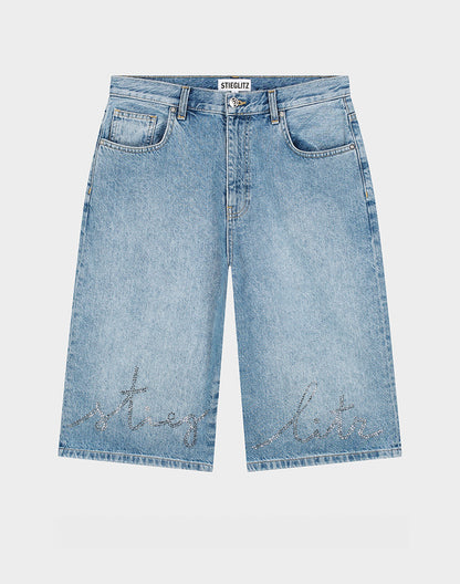 Fabio Bermuda Denim Shorts | Denim blue