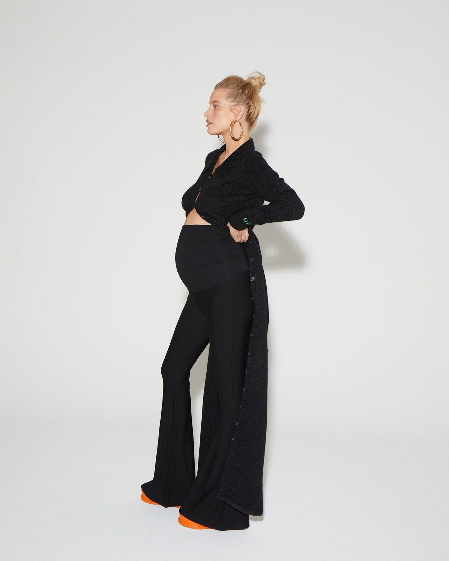 NOS Stieg Maternity Flared Leggings | Black