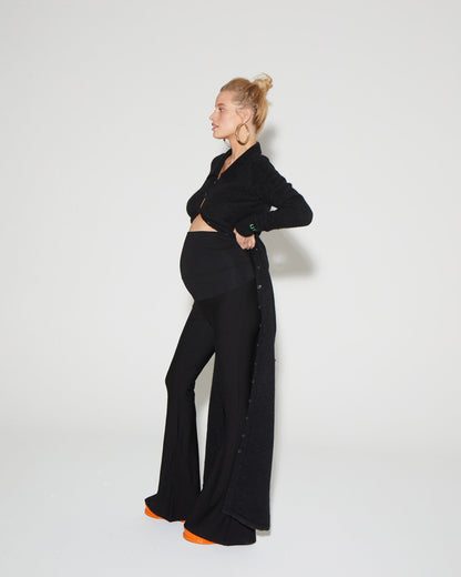 NOS Stieg Maternity Flared Leggings | Black