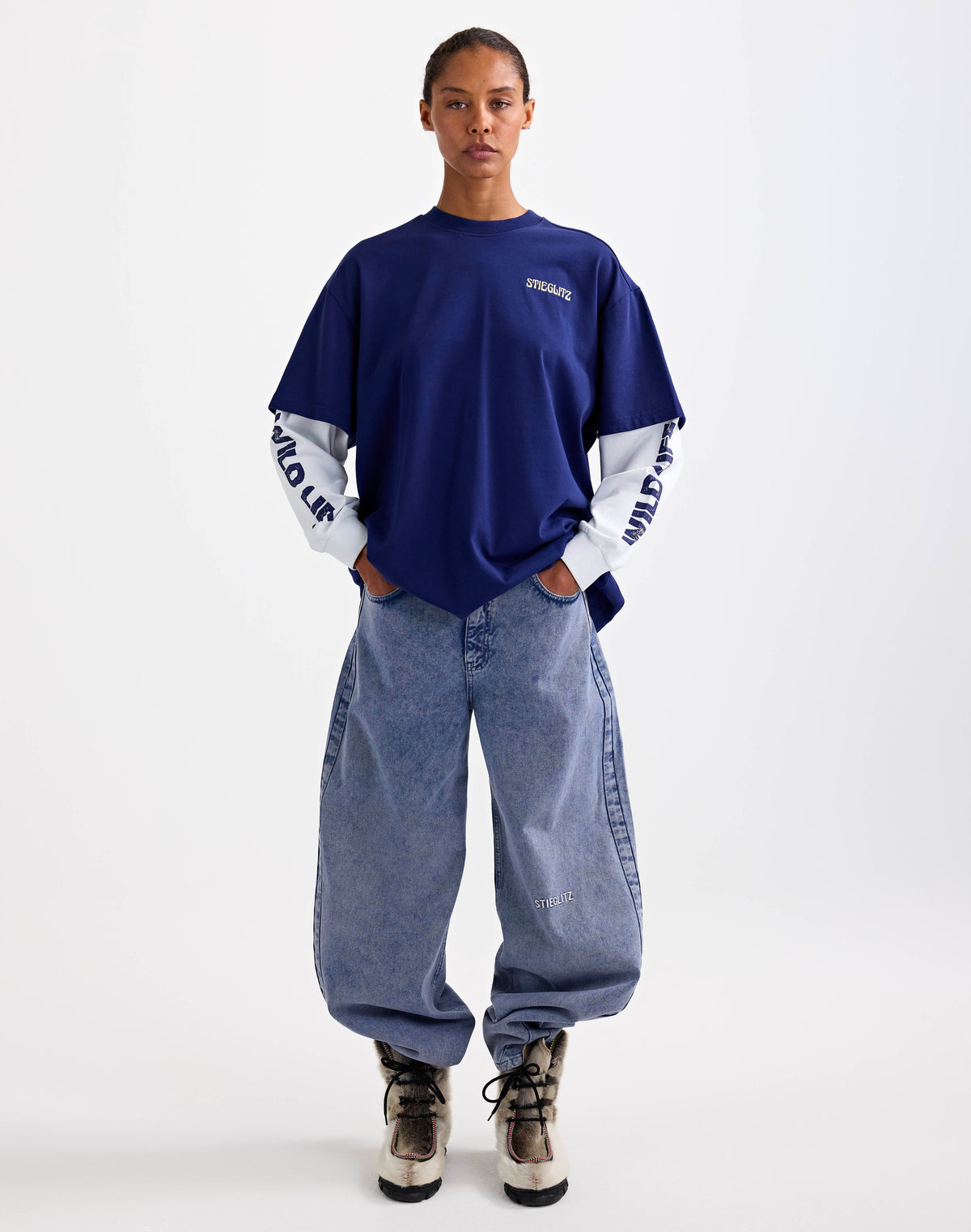 Fiore Wide Skate Longsleeve | Blue