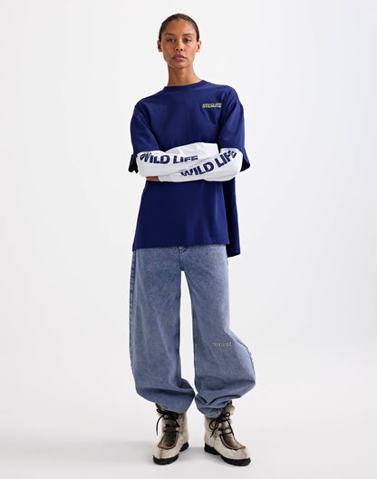 Fiore Wide Skate Longsleeve | Blue