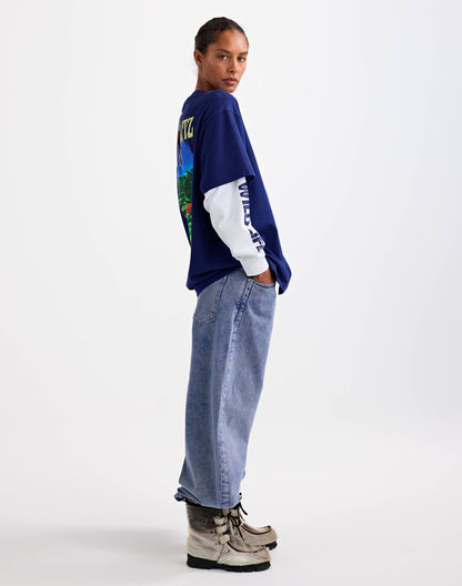 Fiore Wide Skate Longsleeve | Blue