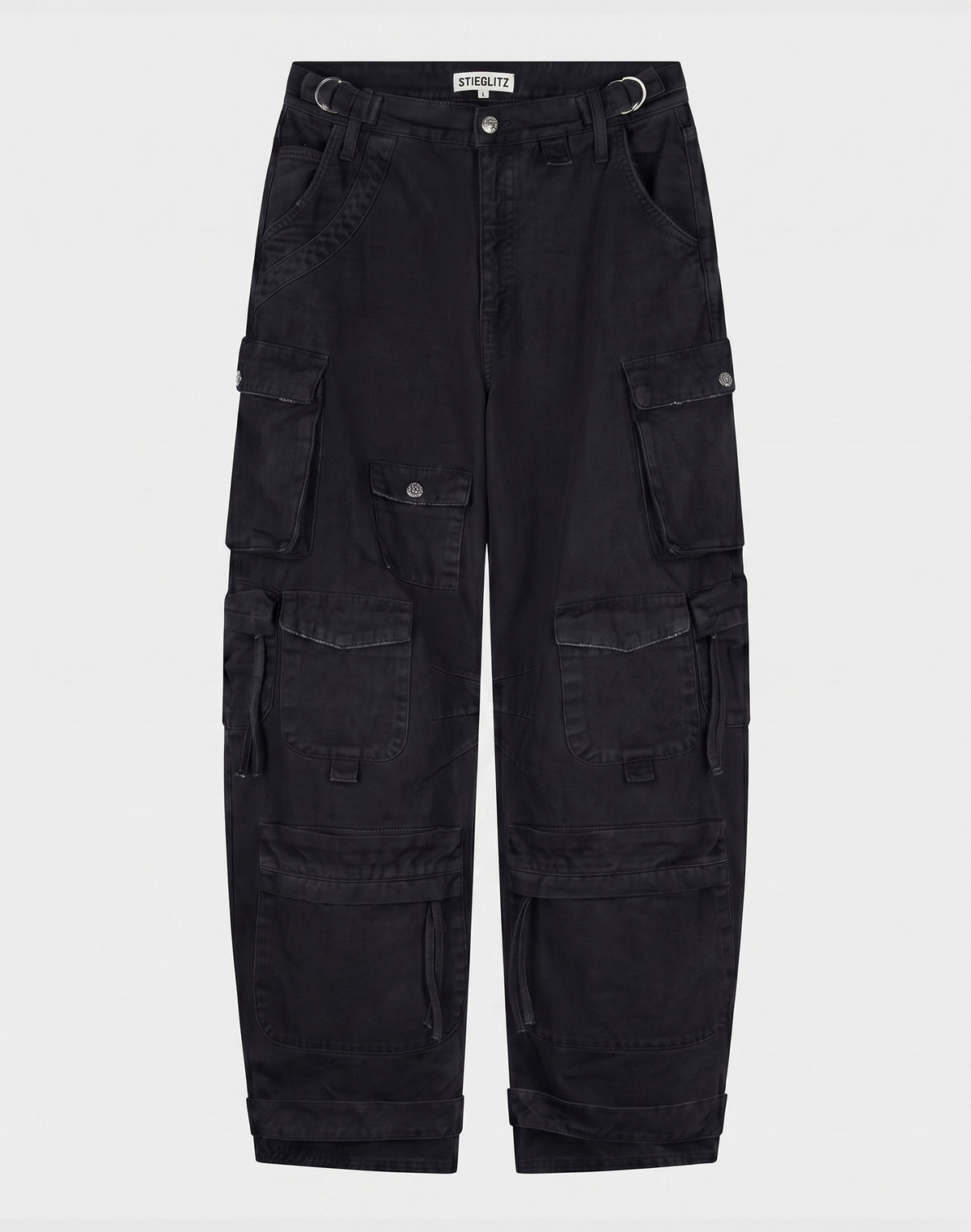 Franca Balloon Cargo Jeans | Black