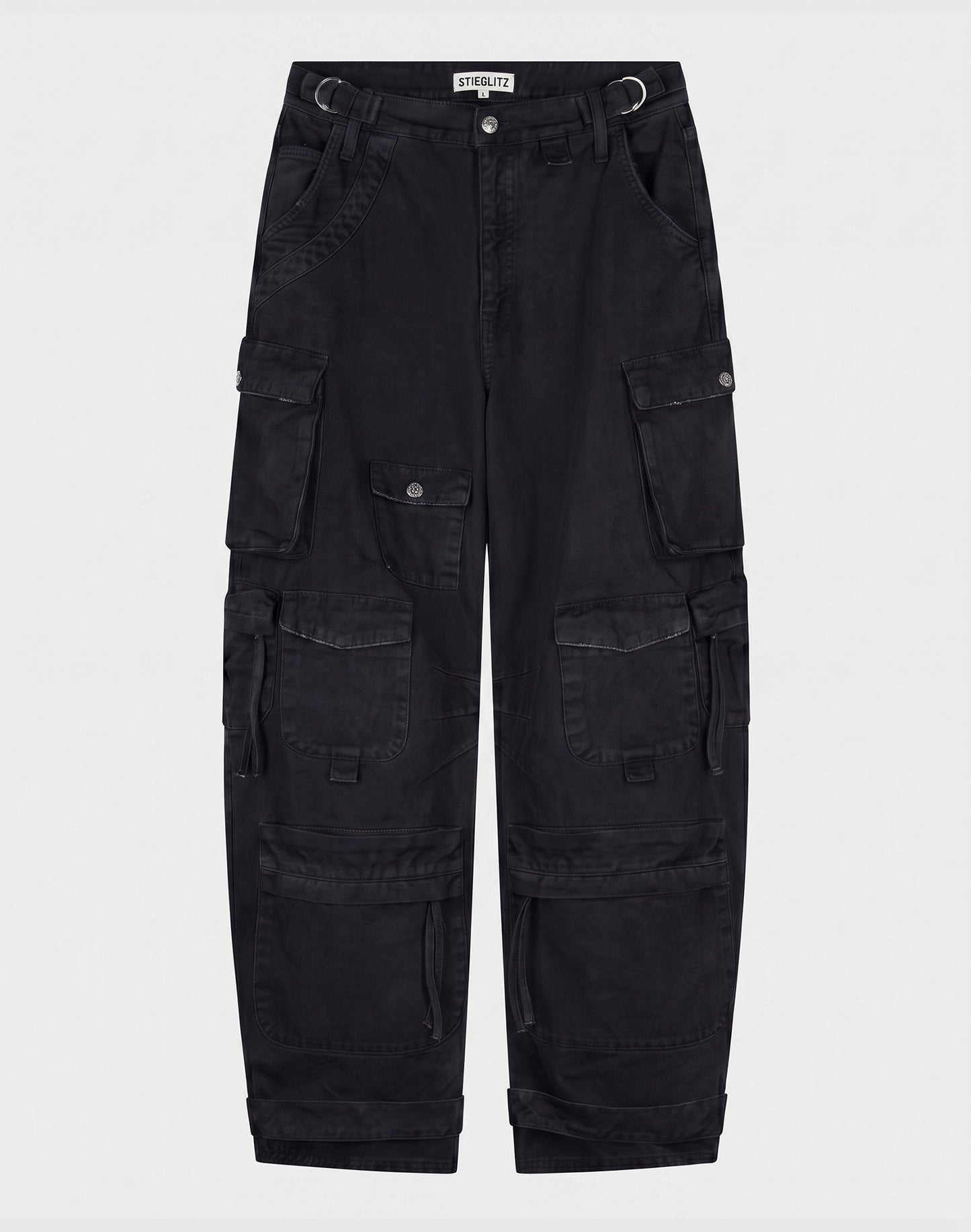 Franca Balloon Cargo Jeans | Black