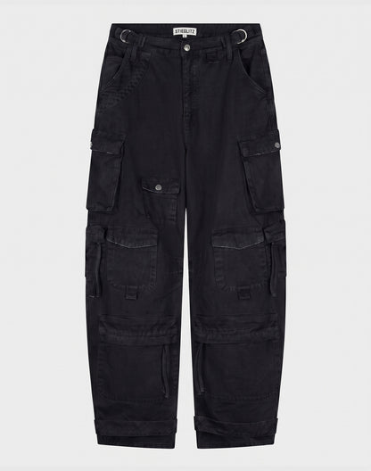 Franca Balloon Cargo Jeans | Black