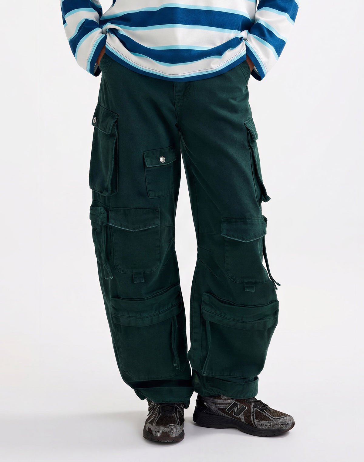 Franca Balloon Cargo Jeans | Green