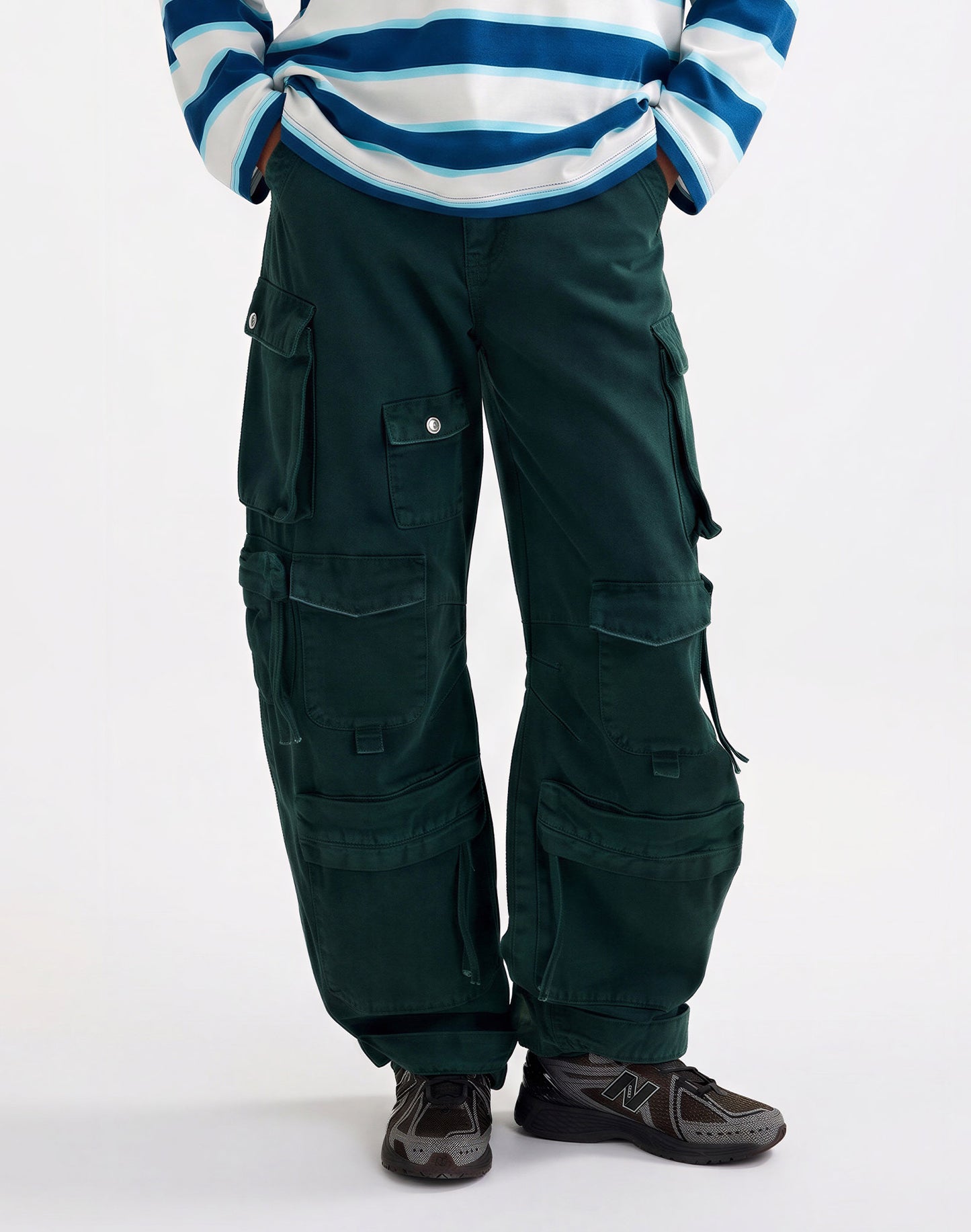 Franca Balloon Cargo Jeans | Green