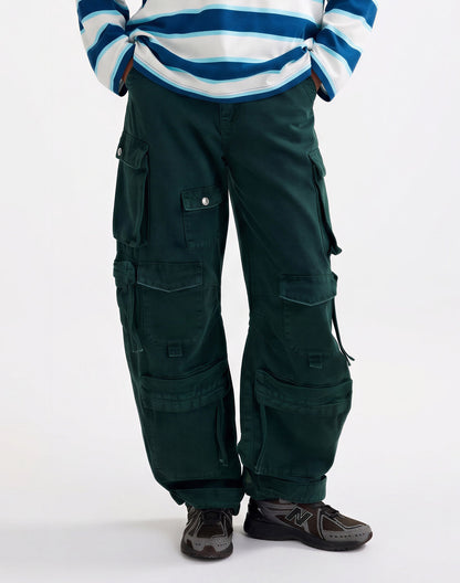 Franca Balloon Cargo Jeans | Green