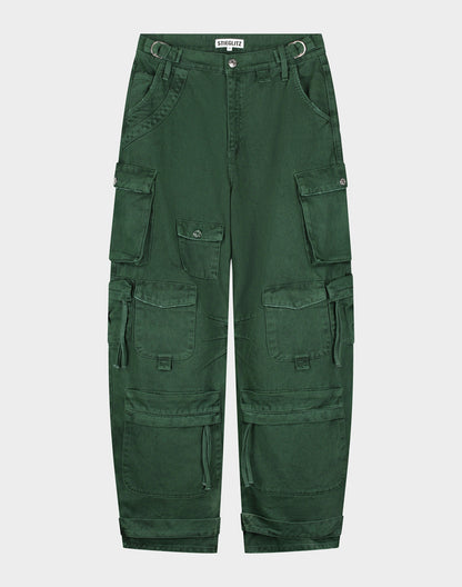 Franca Balloon Cargo Jeans | Green