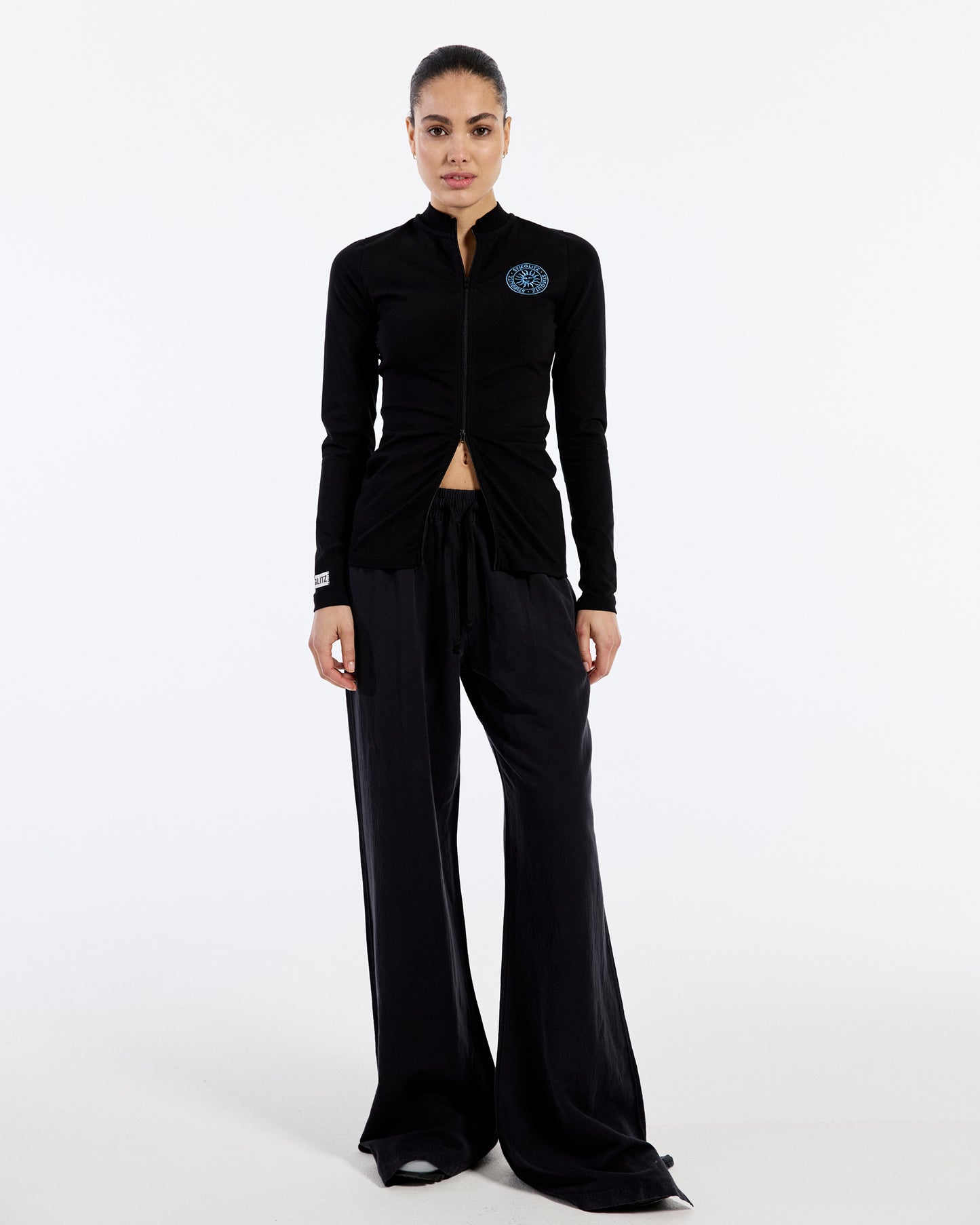 Gaby Zipped Longsleeve | Black