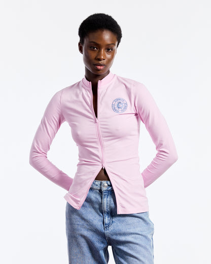 Gaby Zipped Longsleeve | Pink