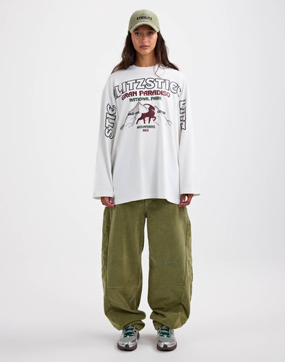 Gineva Wide Skate Longsleeve | Off white