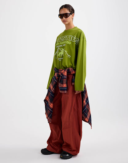 Paola Balloon Trousers | Brown