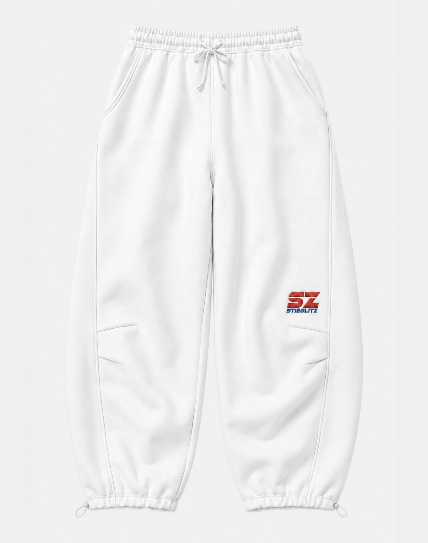 Isdro Balloon Sweatpants | White