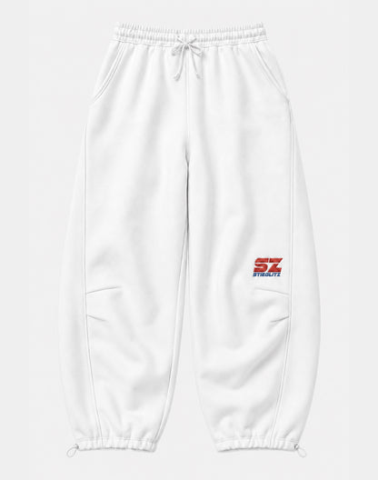 Isdro Balloon Sweatpants | White
