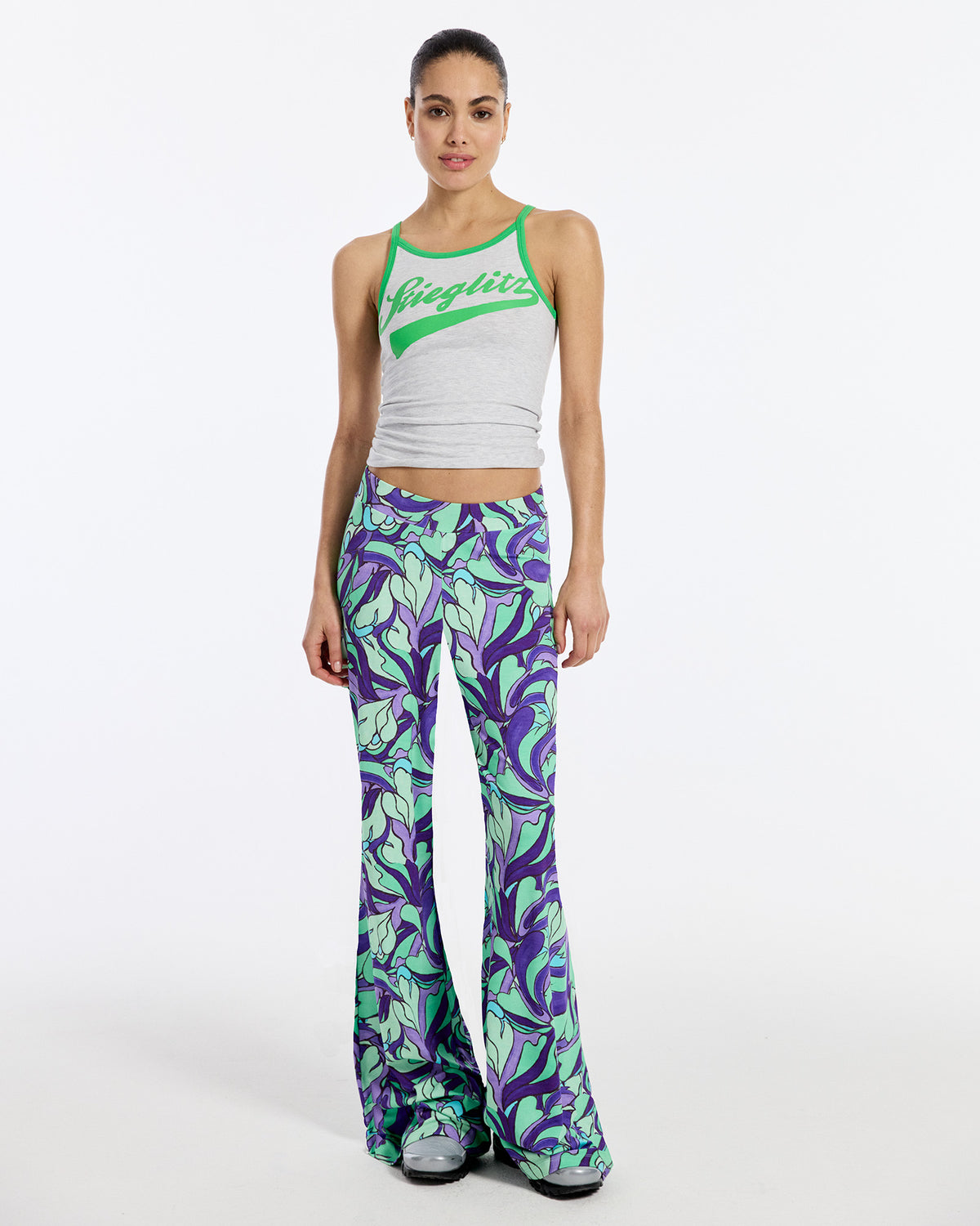 Blaise Flared Broek | Mint