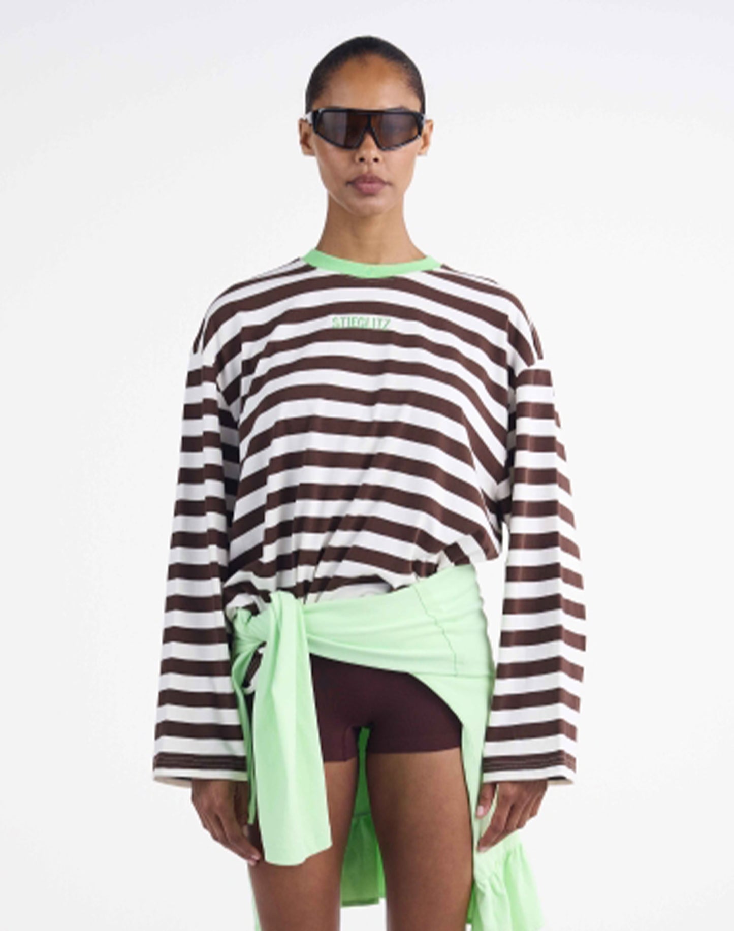 Janita Wide Skate Longsleeve | Brown
