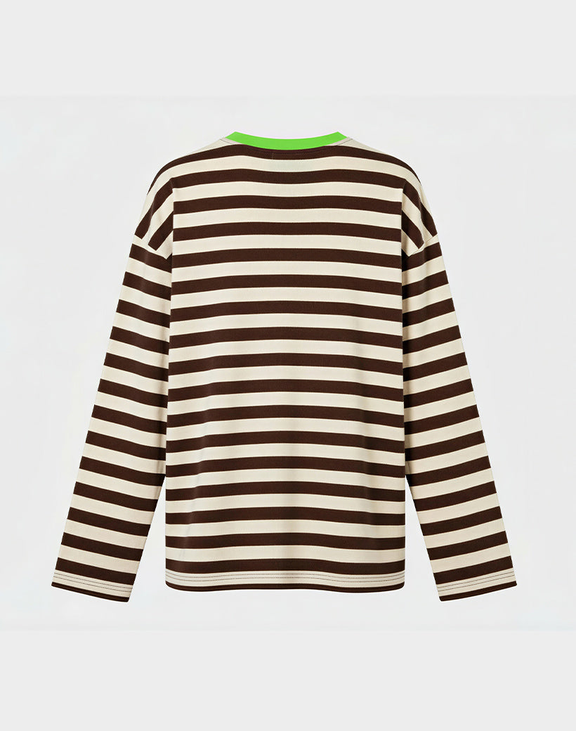 Janita Skate Longsleeve – Oversized Striped Tee - STIEGLITZ