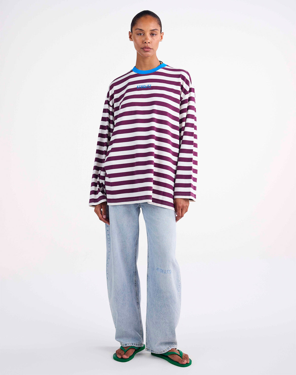 Janita Wide Skate Longsleeve | Burgundy