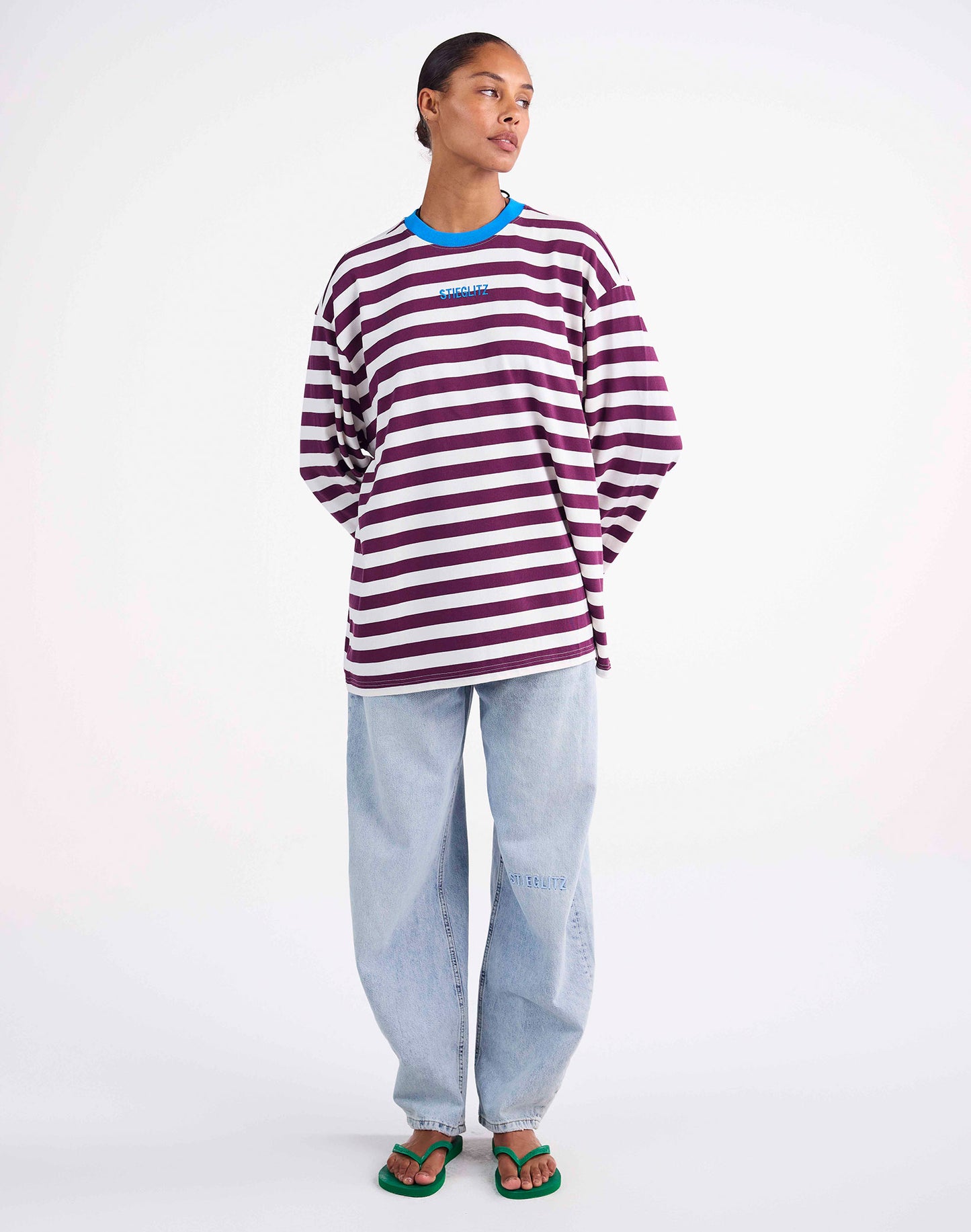 Janita Wide Skate Longsleeve | Burgundy