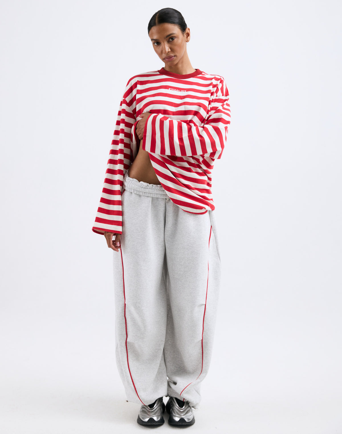 Janita Wide Skate Longsleeve | Red