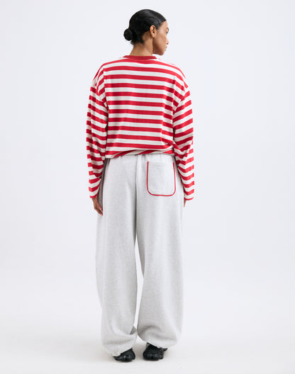 Como Balloon Sweatpants | Melange grey