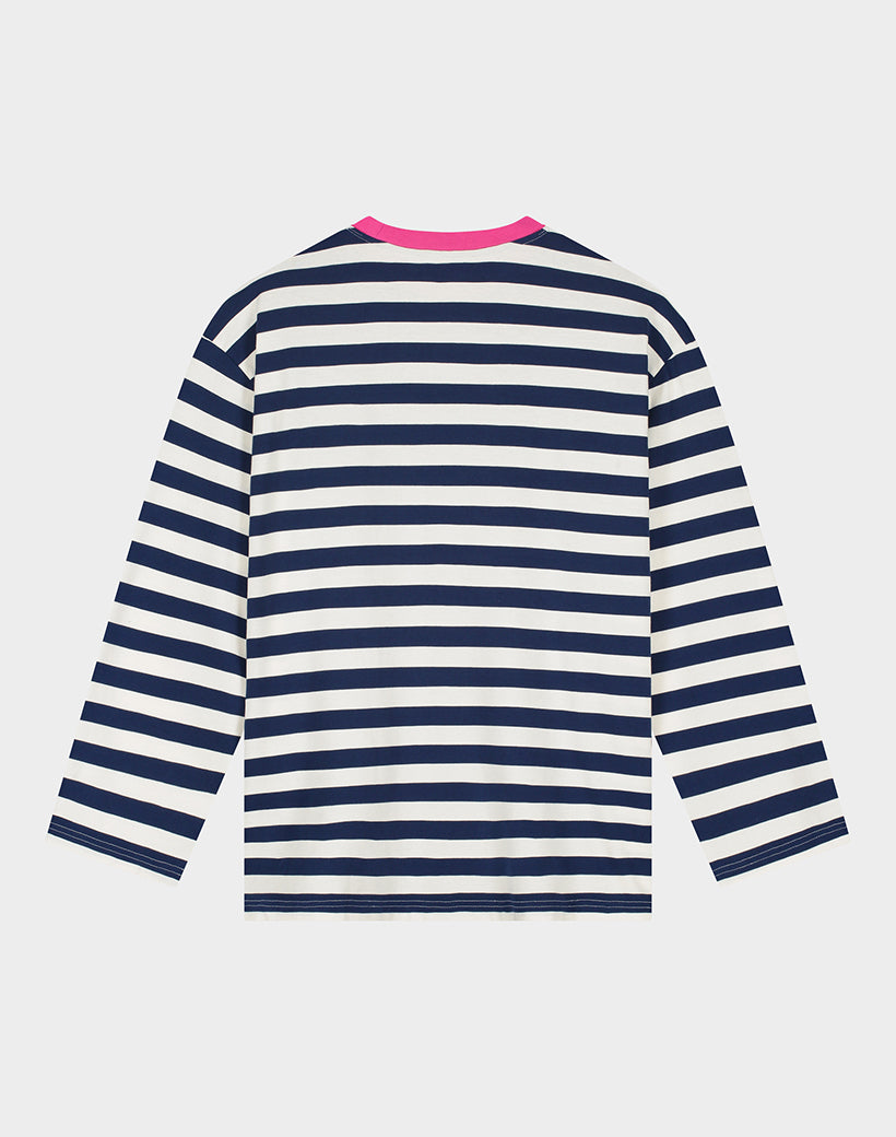 Janita Wide Skate Longsleeve | Navy blue