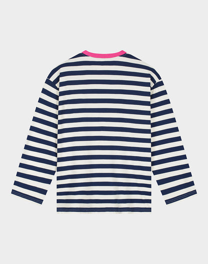 Janita Wide Skate Longsleeve | Navy blue