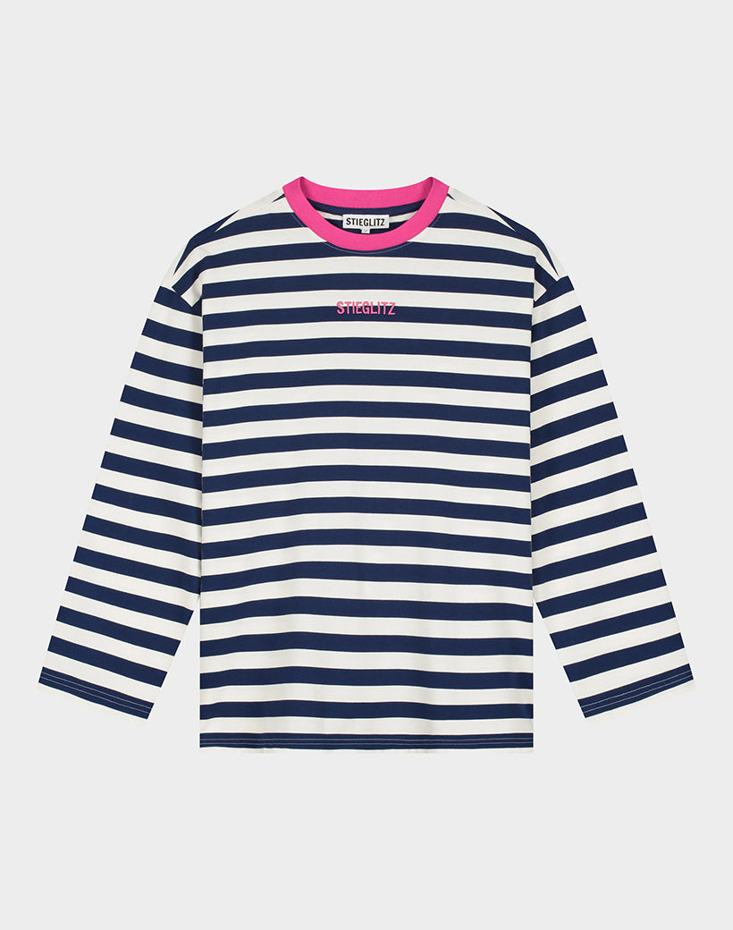 Janita Wide Skate Longsleeve | Navy blue