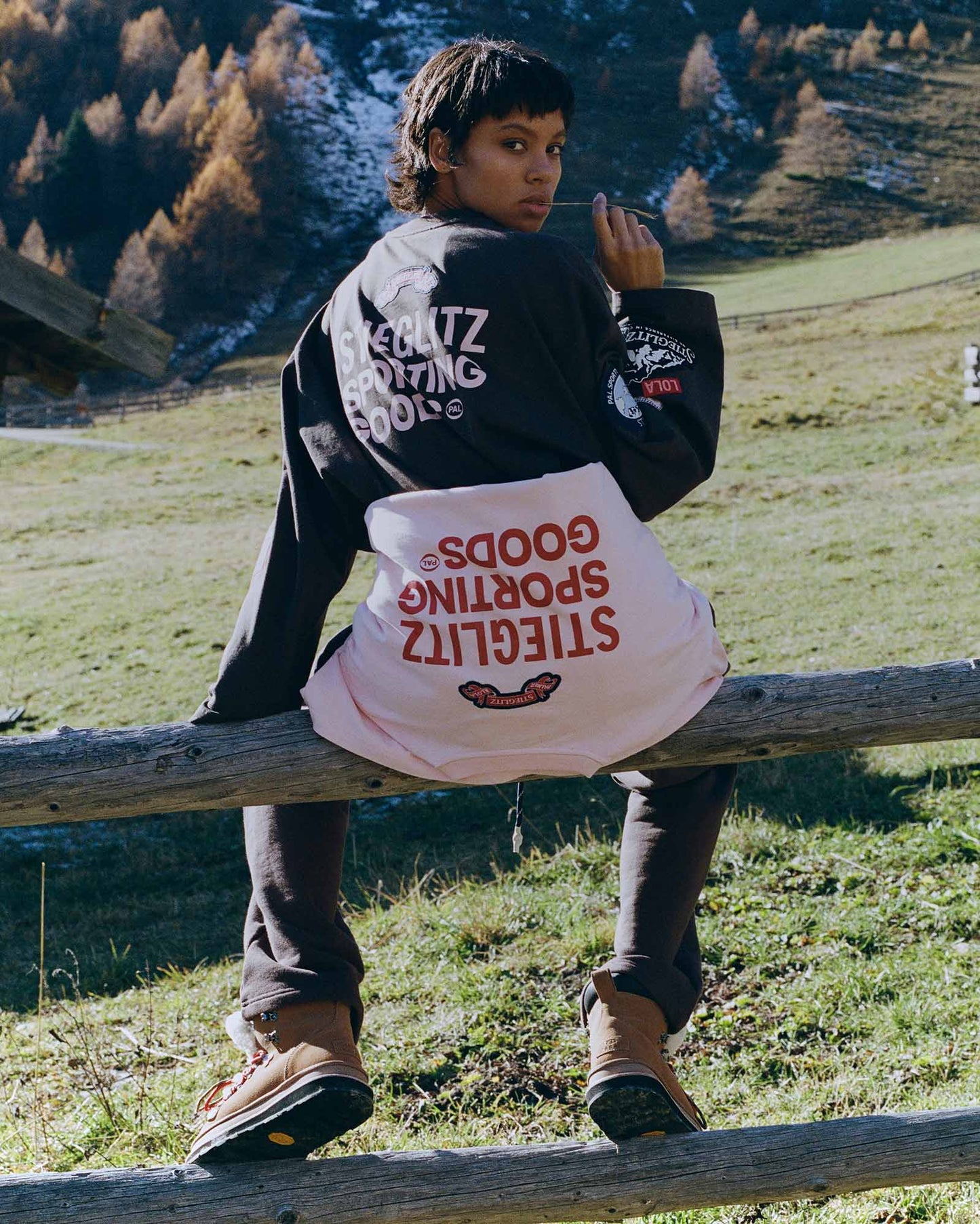 Julina Wide Skate Longsleeve | Brown