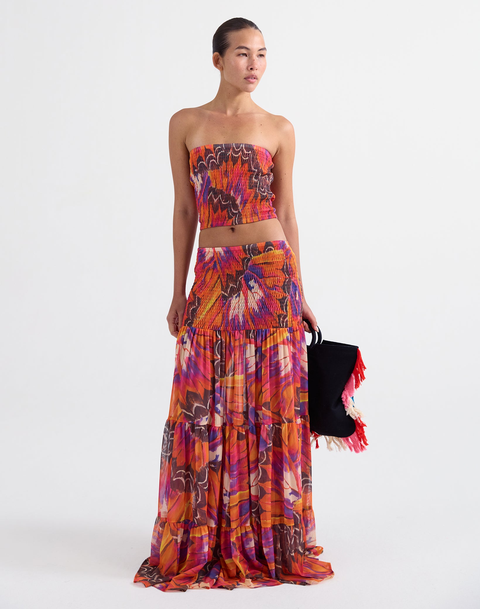 Kimia Smock Long Skirt Multi | Stieglitz - STIEGLITZ
