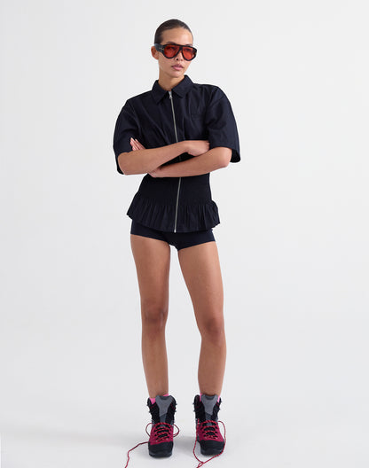 Kyla Smocked Blouse | Black