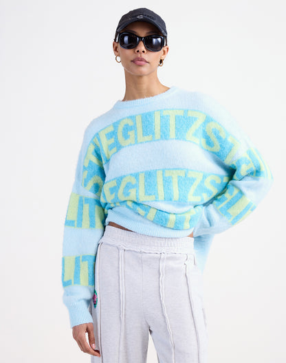 Keisa Knitted Sweater | Blue