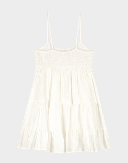 Kezia Short Dress | White