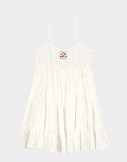 Kezia Short Dress | White