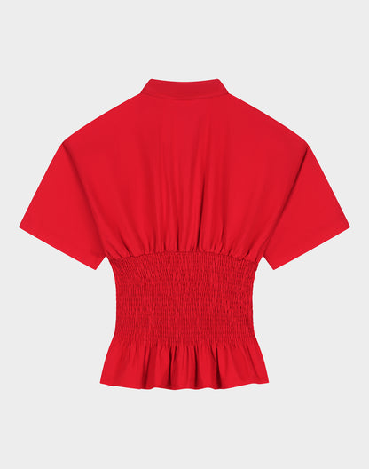 Kyla Smocked Blouse | Pink