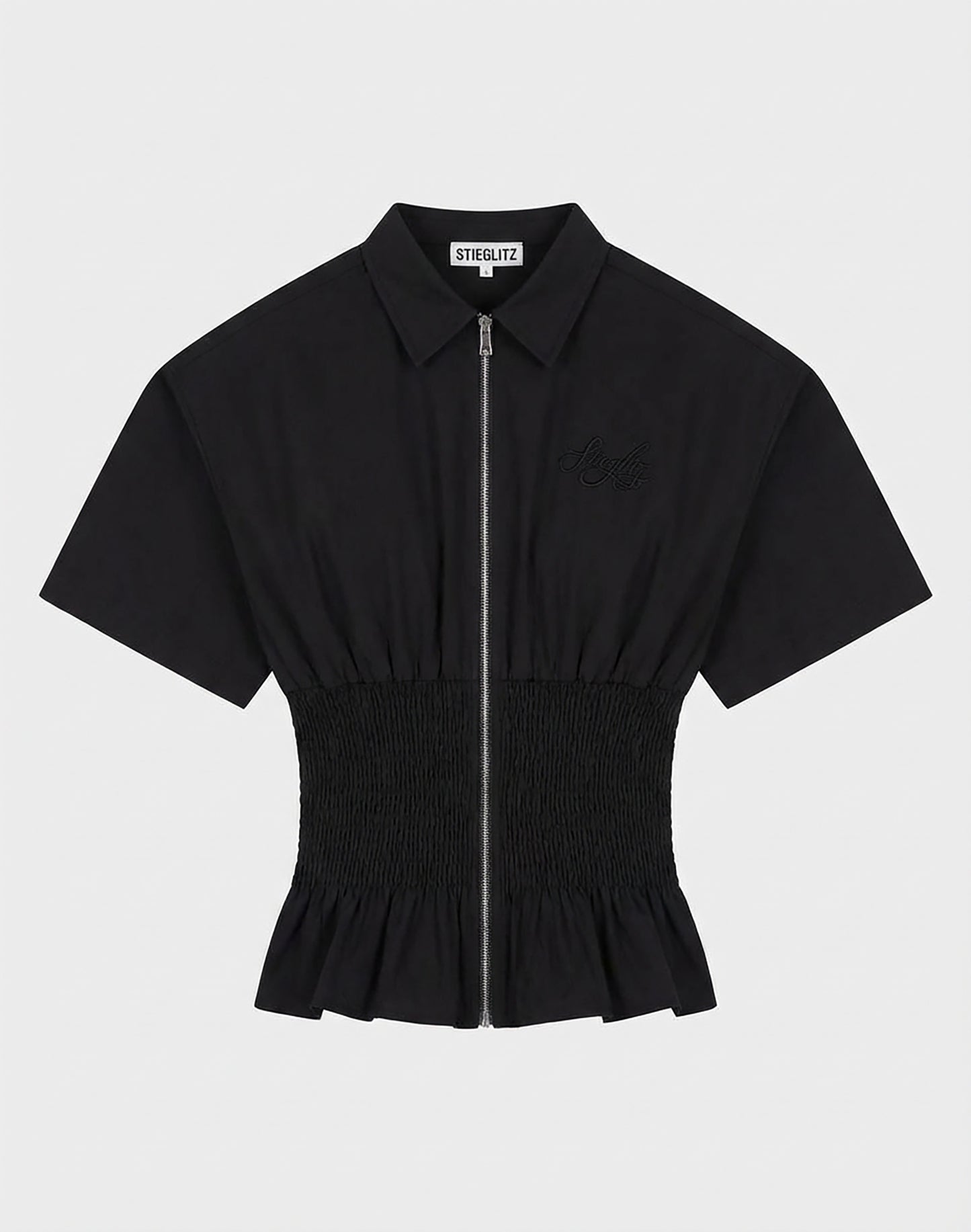 Kyla Smocked Blouse | Black