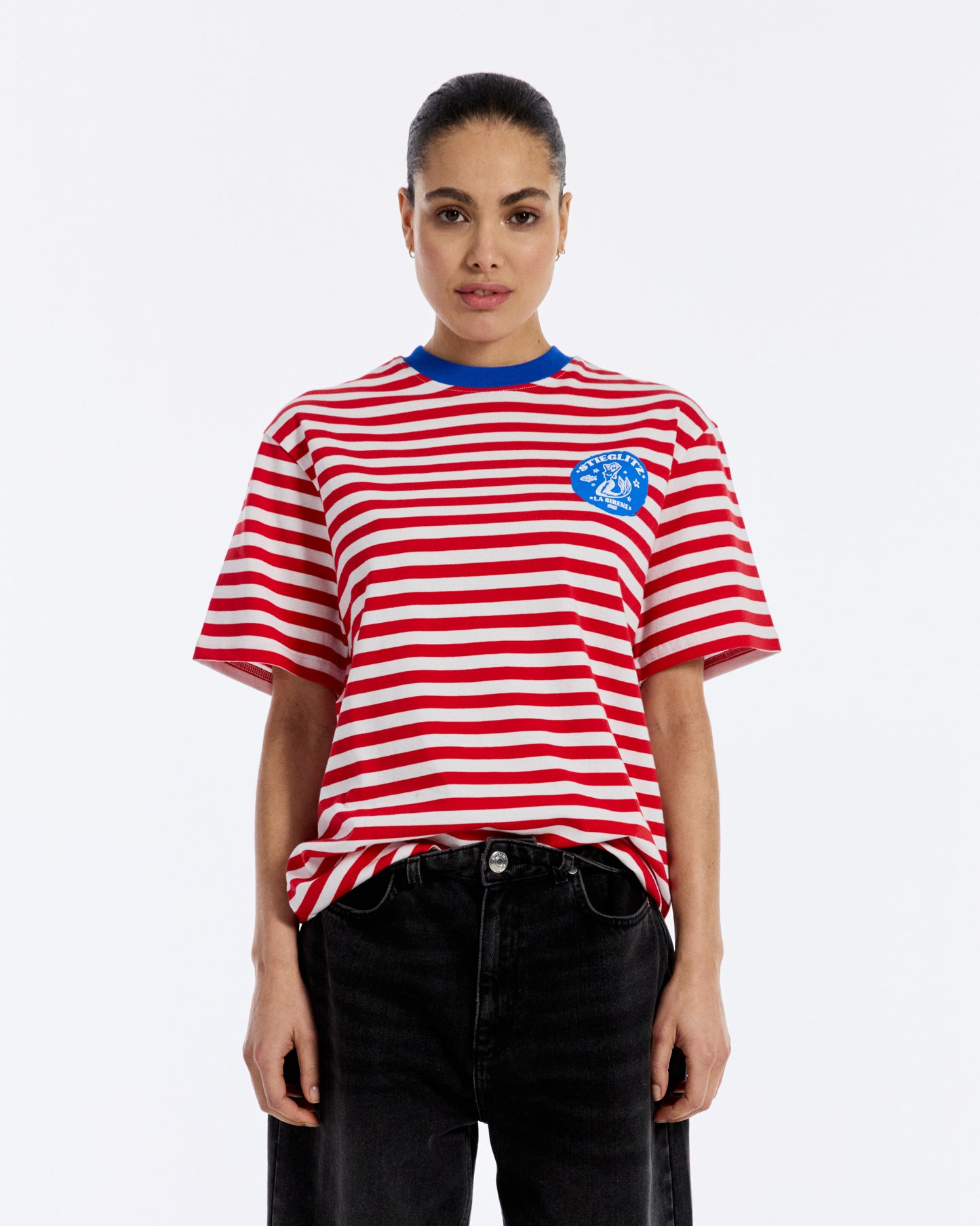 Louise Striped T-shirt | Red