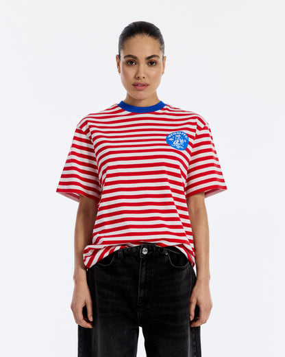 Louise Striped T-shirt | Red