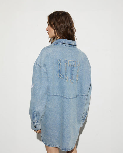 Luka Denim Blouse | Denim blue