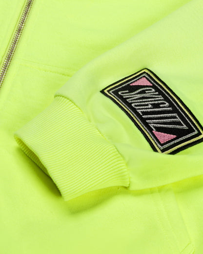 Lena Zipped Hoodie | Yellow