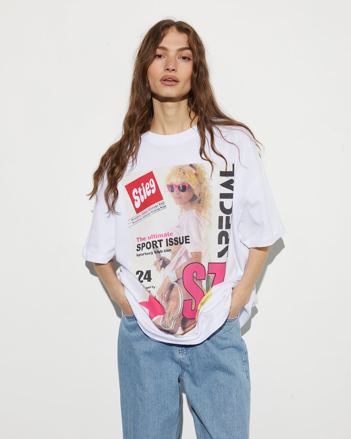 Lila Oversized T-shirt | White