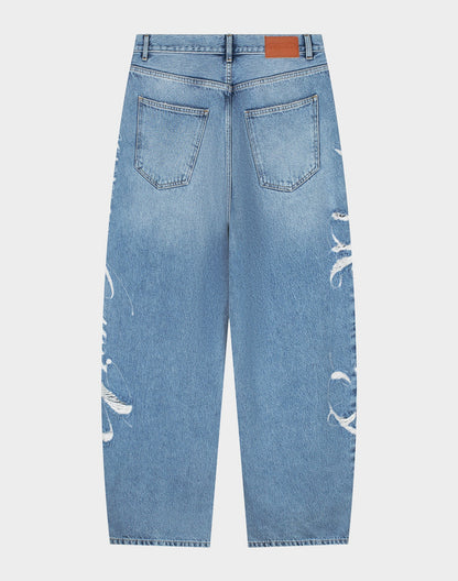 Liona Balloon Jeans | Blue