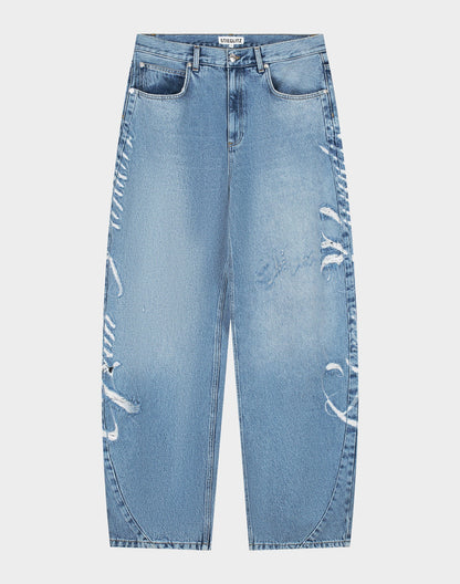 Liona Balloon Jeans | Blue