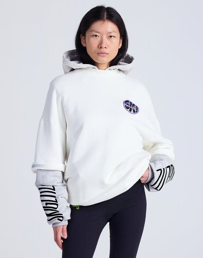 Loren Double Sleeve Sweater | White