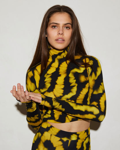 Lupe Cropped Pulli | Yellow