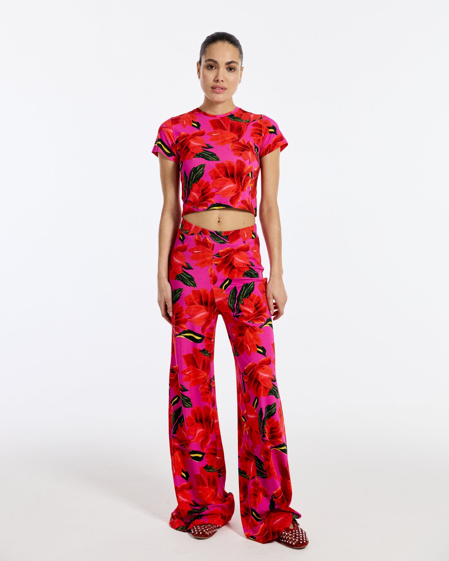 Marie Cropped Top | Red