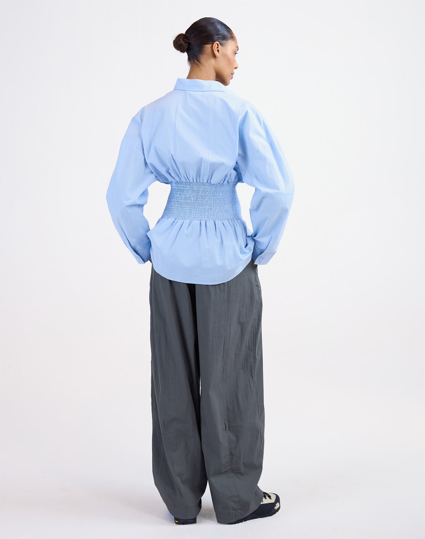 Amanda Smock Blouse | Blue