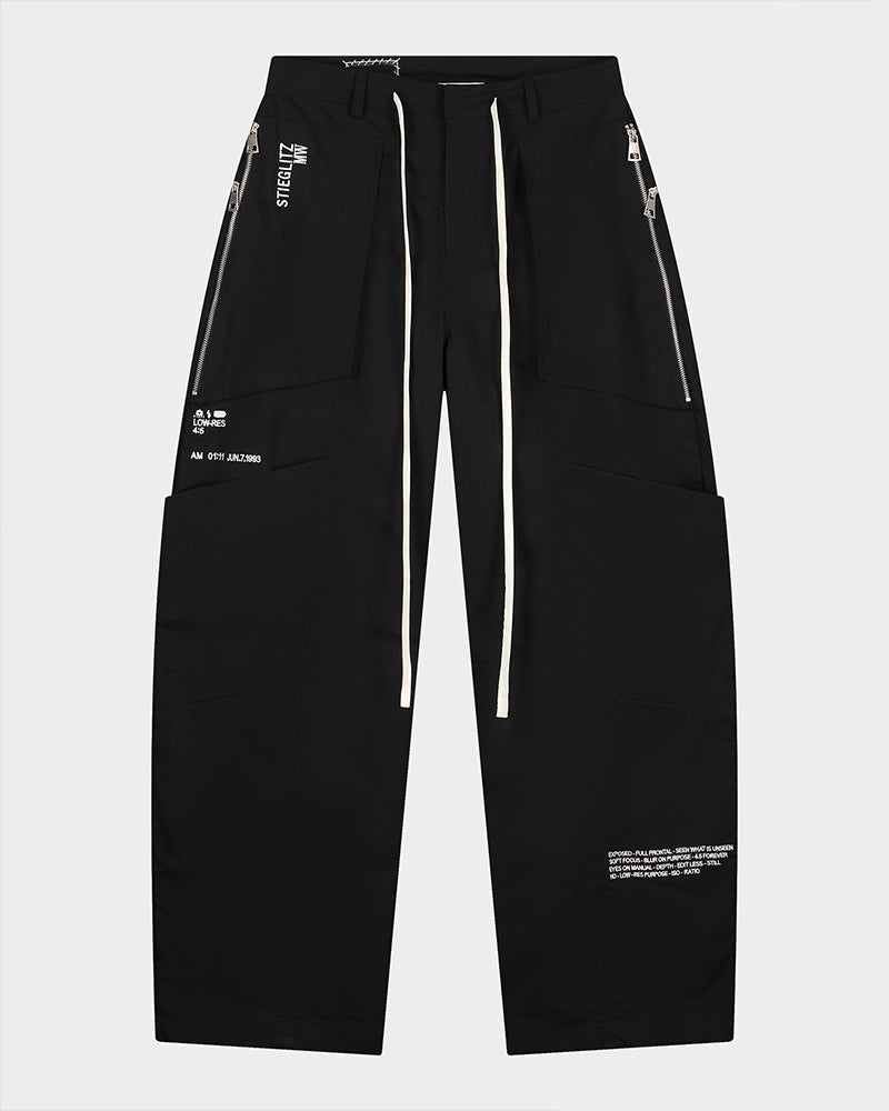 Marie Parachute Pants | Black