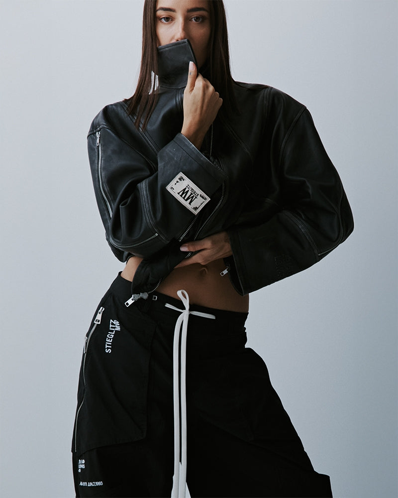 Marie Parachute Pants | Black